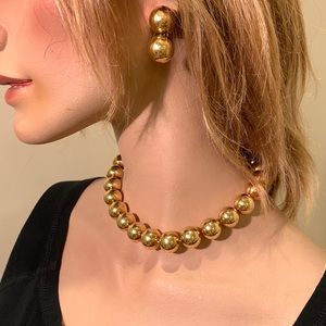 18kt. Yellow Gold Round Ball Necklace